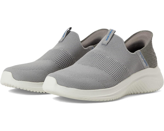 Men's SKECHERS Ultra Flex 3.0 Smooth Step Hands Free Slip-Ins Gray