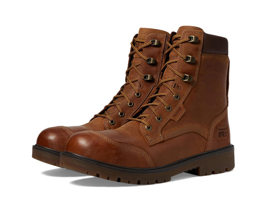 Men's Timberland PRO Whitman 8 Inch Composite Safety Toe Waterproof Copper Brown