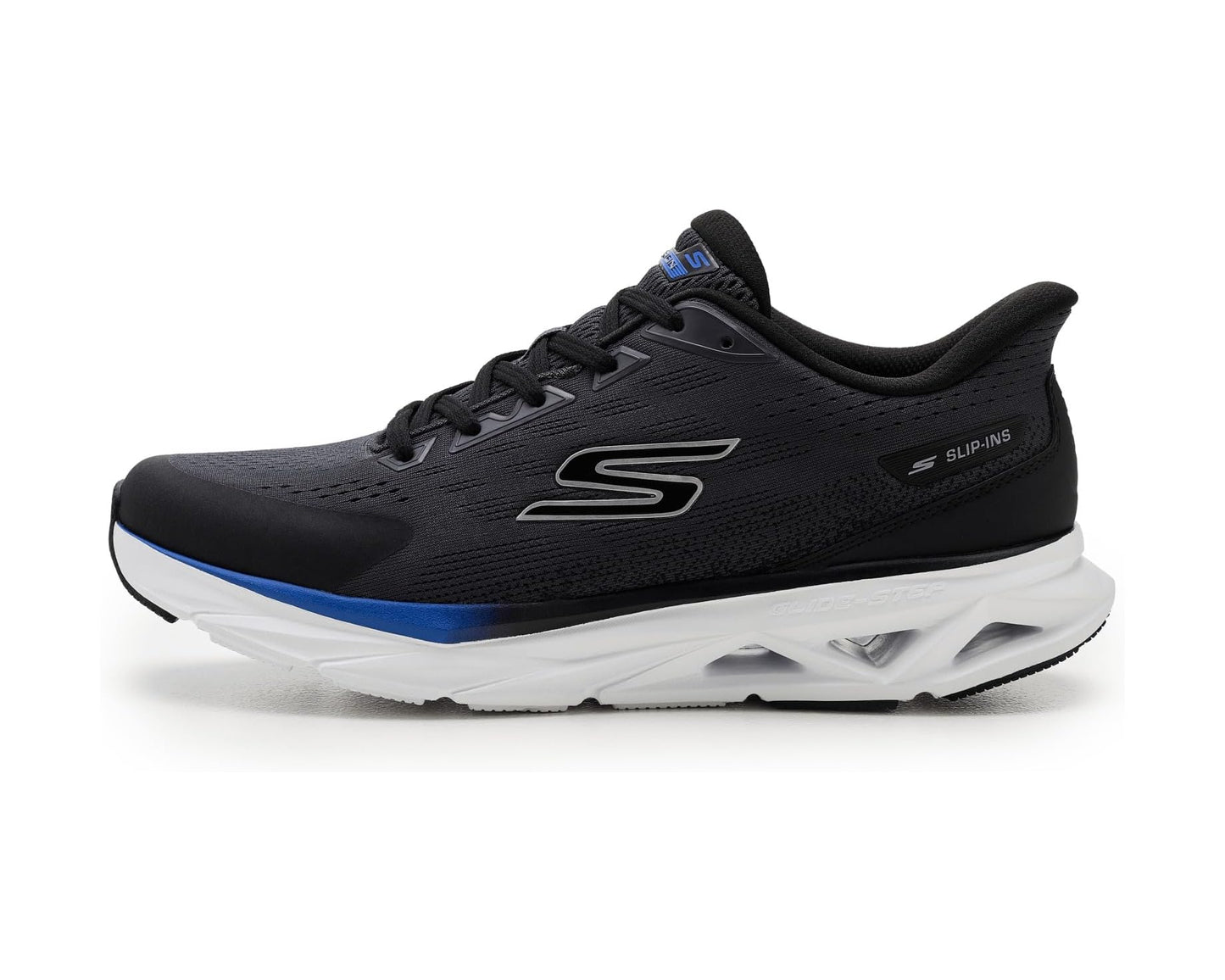 Men's SKECHERS Glide-step Vortex Hands Free Slip-in Black/Charcoal