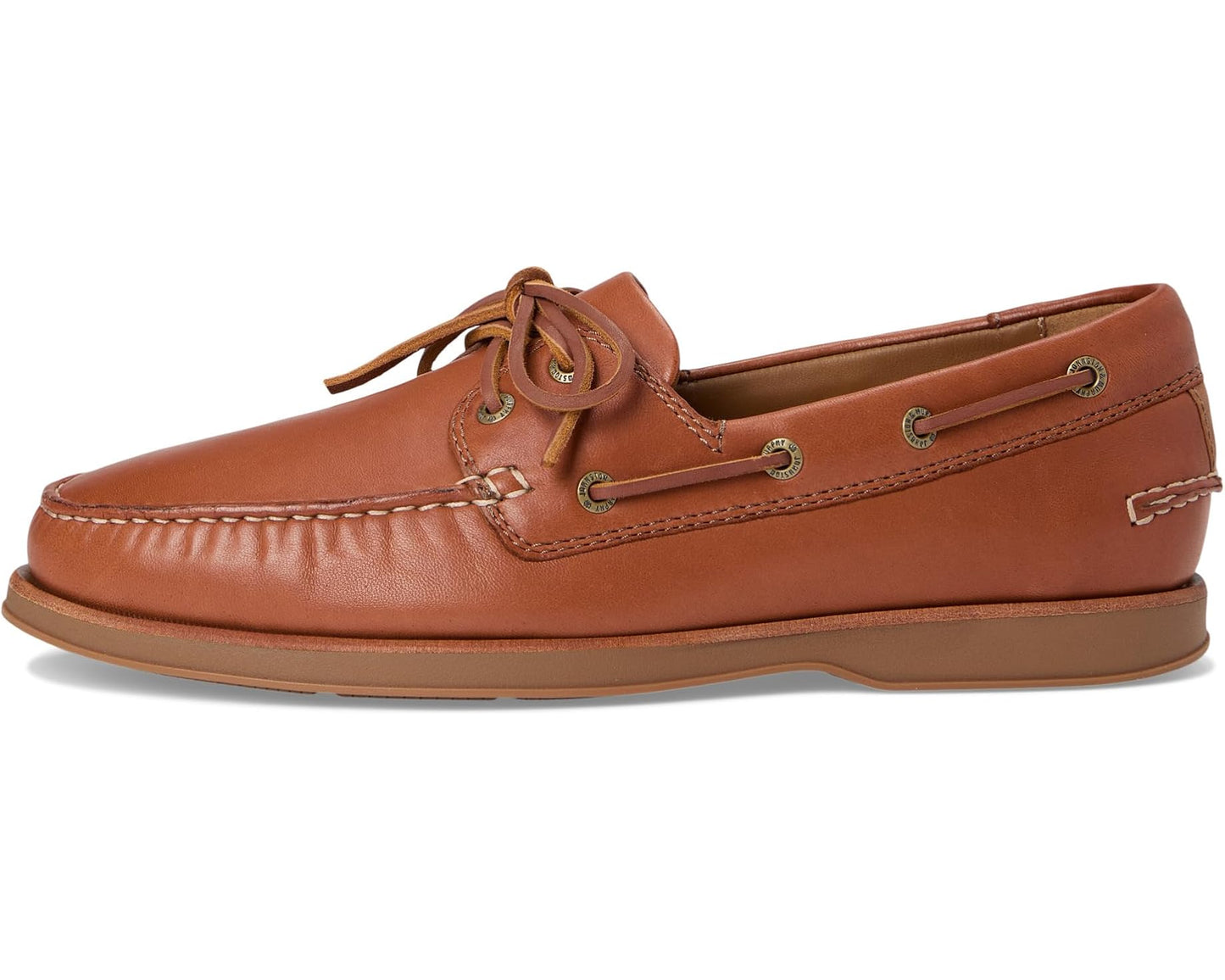 Men's Johnston & Murphy Monaco 2-Eye Boat Shoe Tan Sheepskin