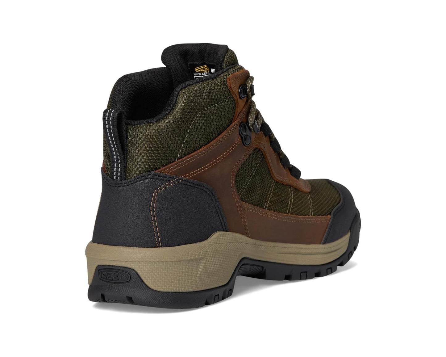 Men's KEEN Utility Skokie Waterproof Work Boots (Soft Toe) Forest Night/Black