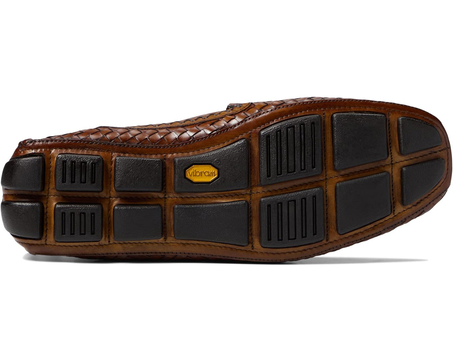 Men's Johnston & Murphy Collection Dayton Woven Penny Brown Italian Calfskin