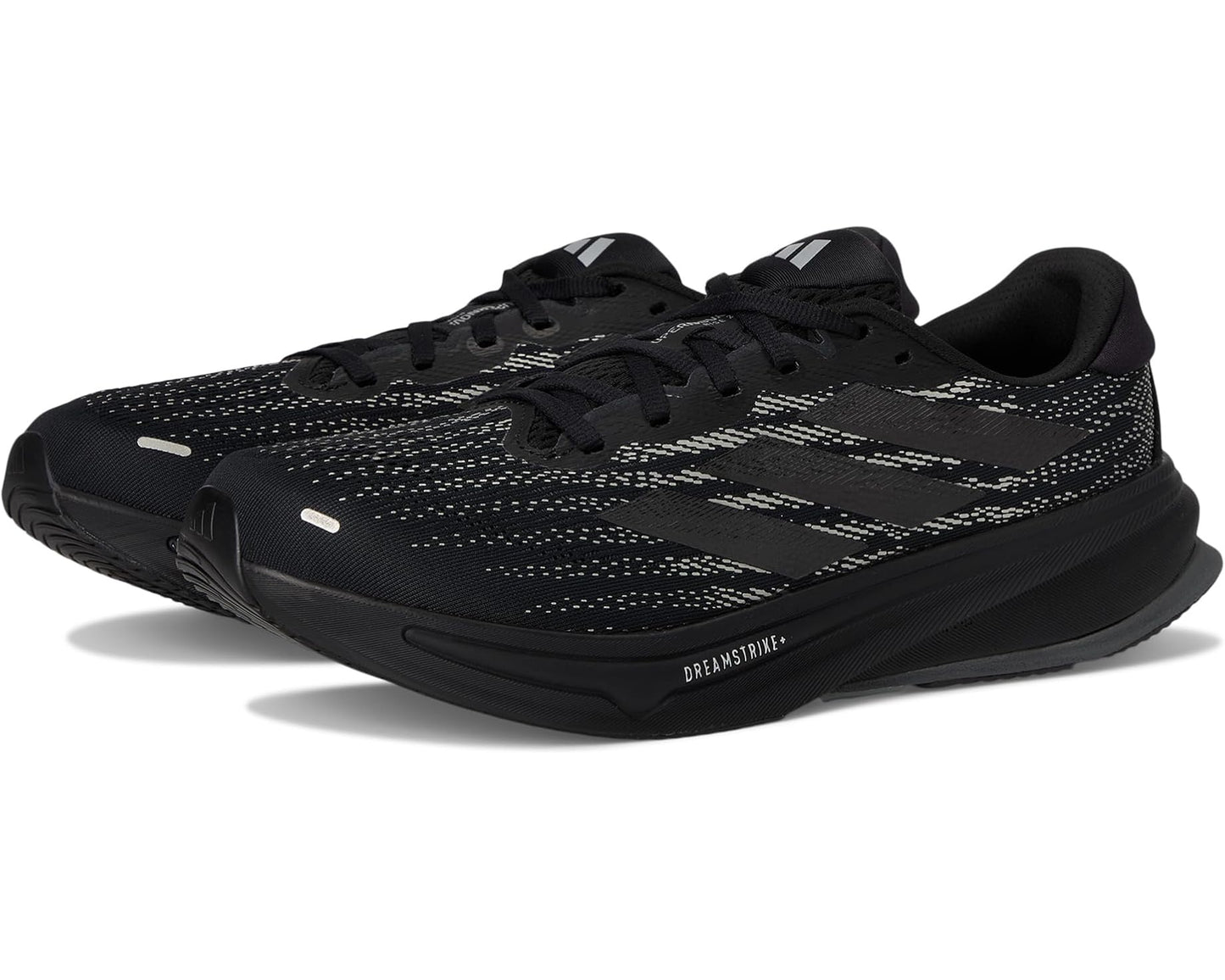 Men's adidas Supernova Rise 2 Running Shoes Black/Black/Silver Metallic