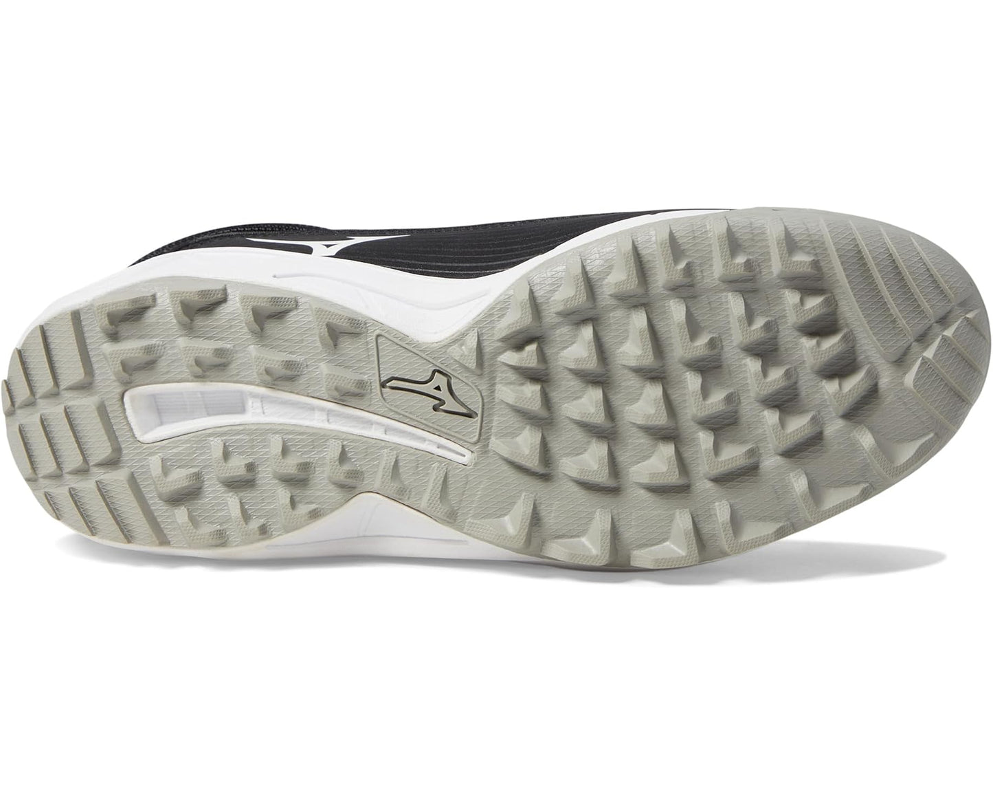 Men's Mizuno Ambition 3 BB Mid AS Baseball Cleats Black/White