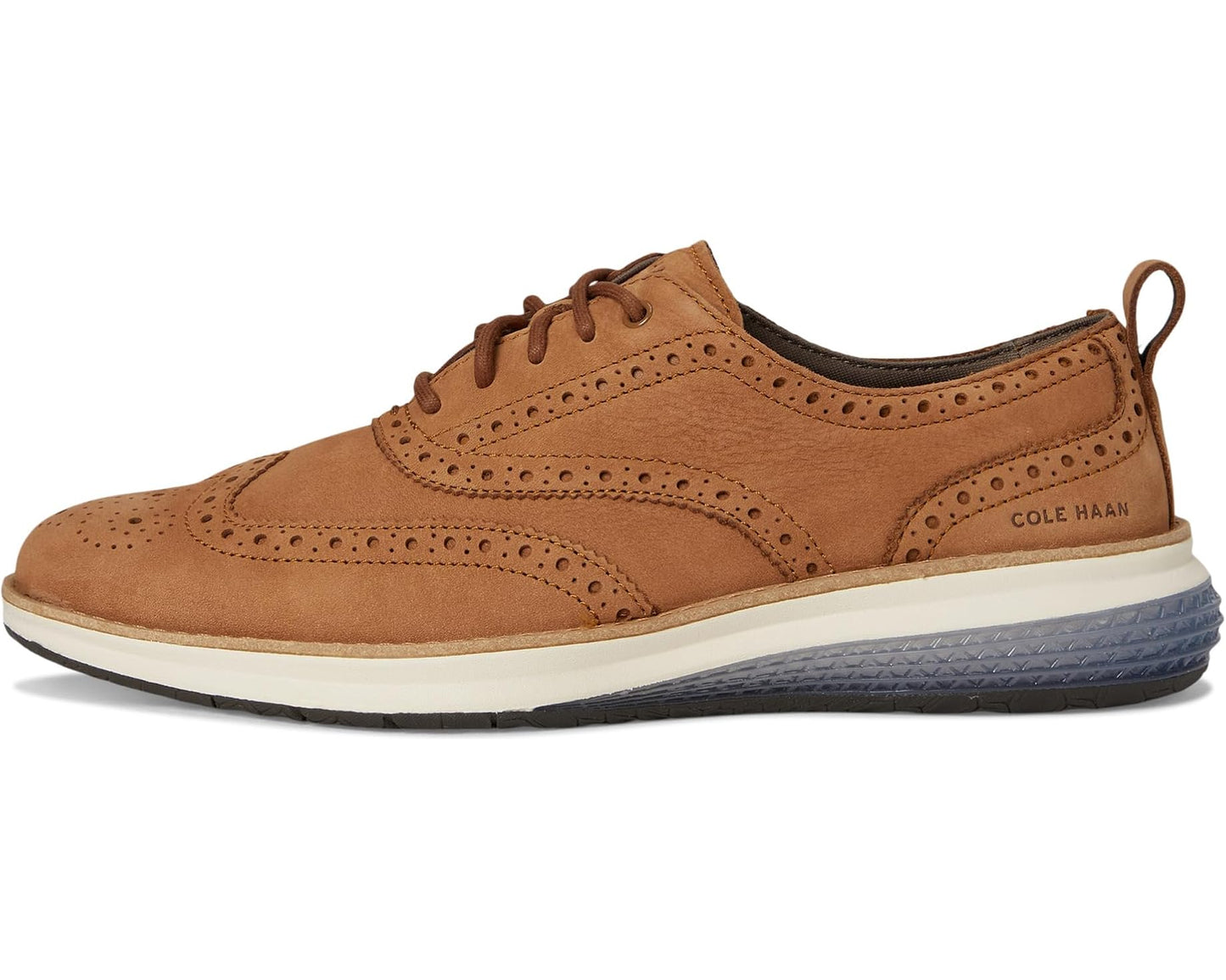 Men's Cole Haan Og Energyweave Wingtip Oxfords Golden Toffee Nubuck/China Blue/Ivory