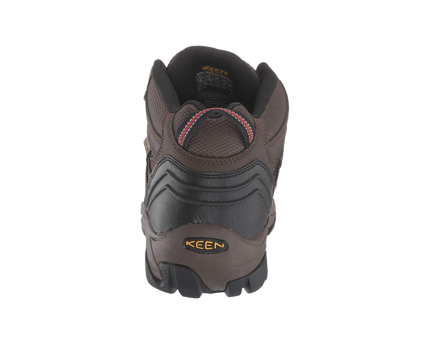 Men's KEEN Utility Lansing Mid Waterproof Steel Toe Cascade Brown/Brindle
