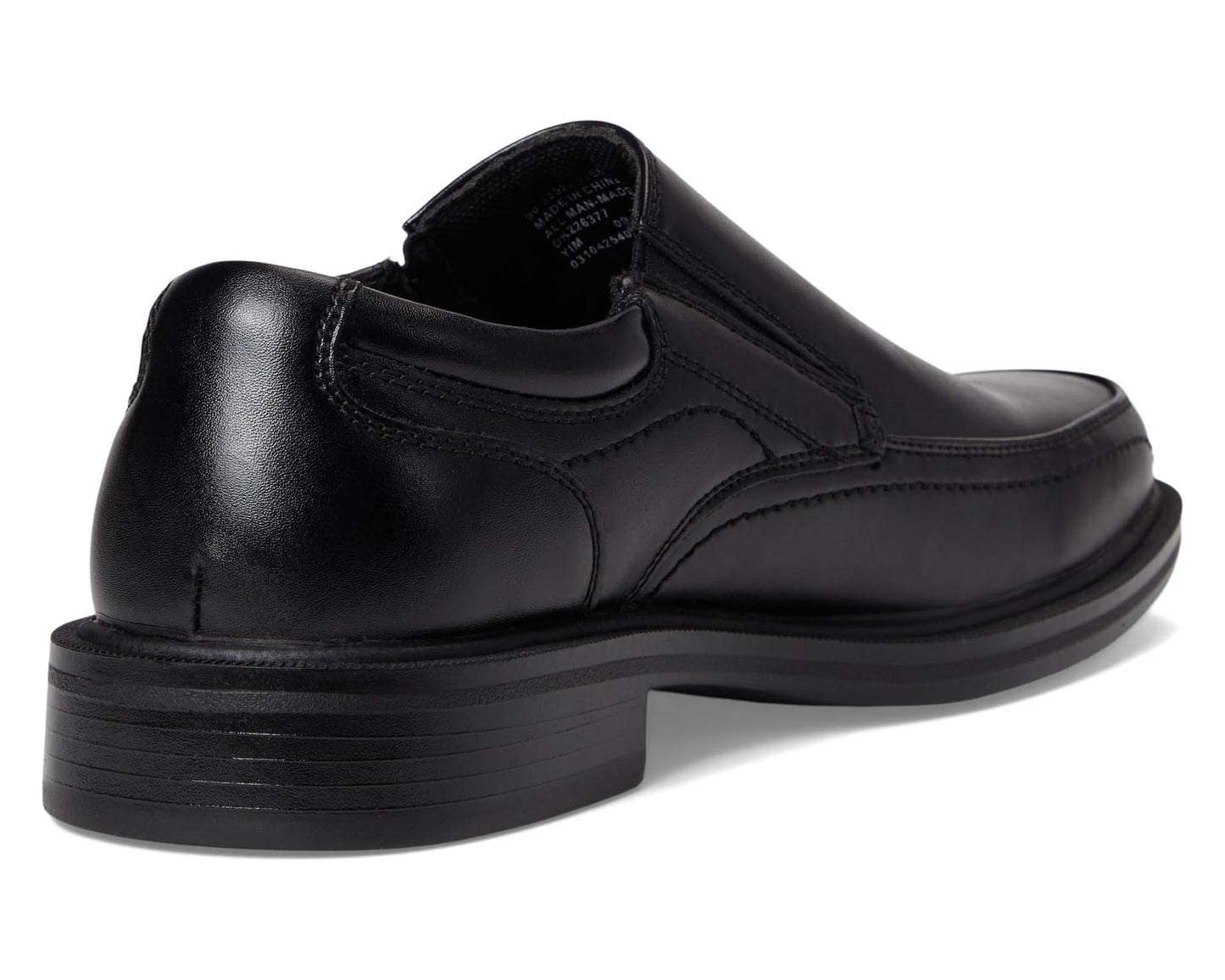 Men's Dockers Edson Moc Toe Loafer Black Polished Full Grain