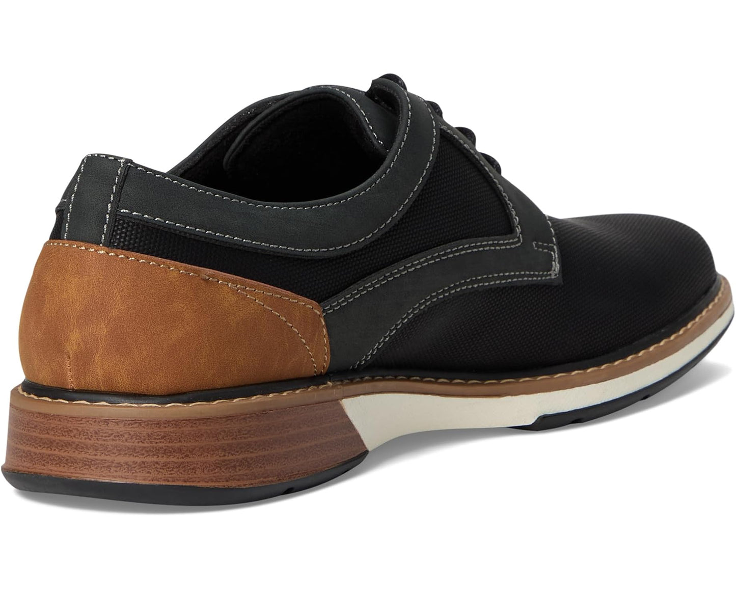 Men's Stacy Adams Phineas Plain Toe Lace-Up Black