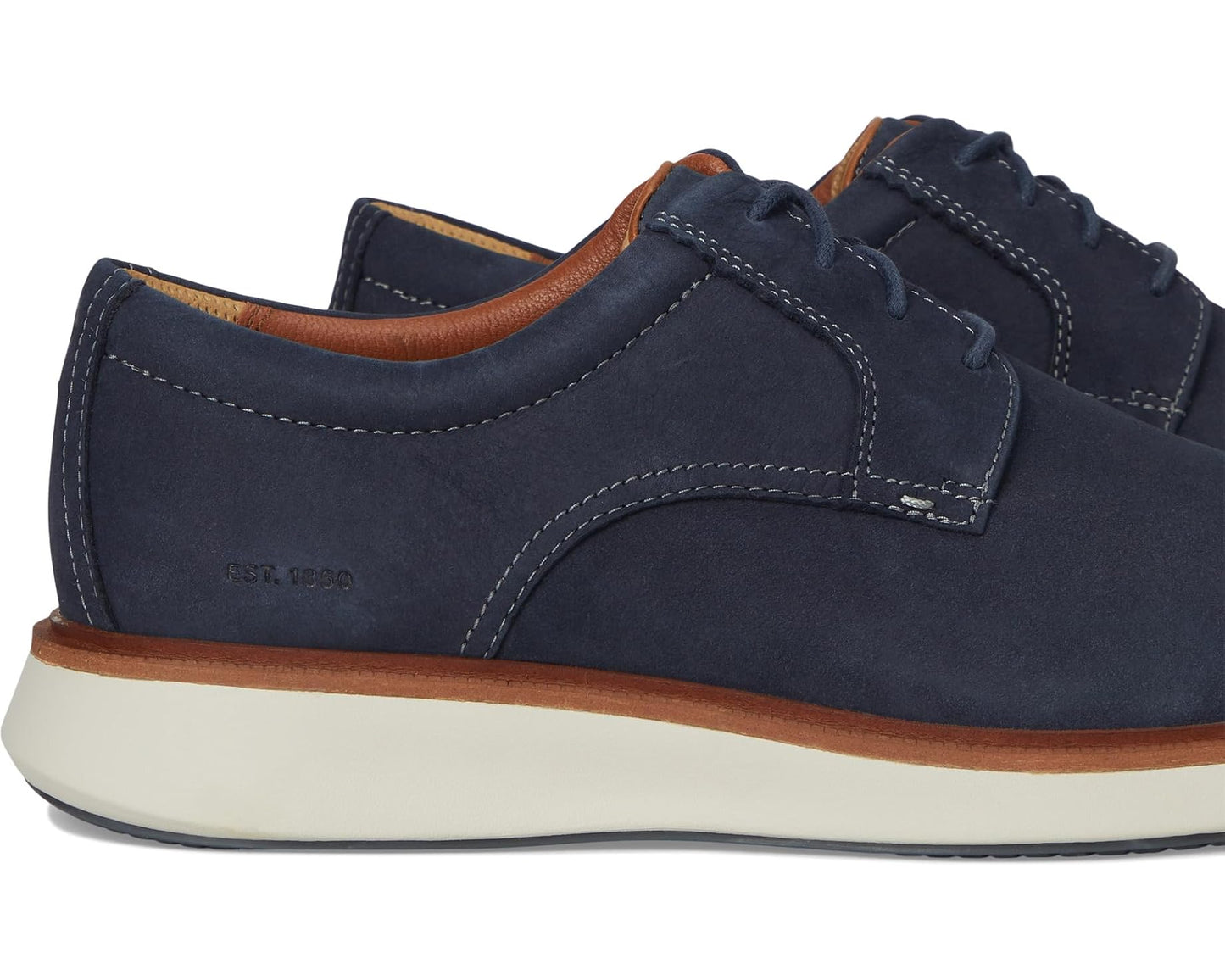 Men's Johnston & Murphy XC+ Parker Plain Toe Navy Waterproof Nubuck