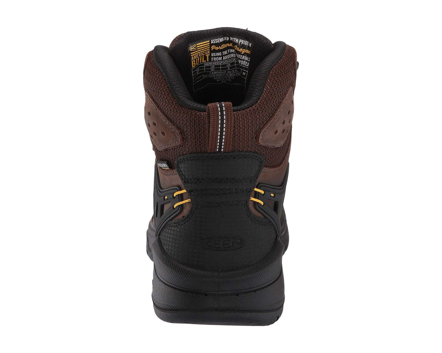 Men's KEEN Utility Dover 6 Waterproof (Comp Toe) Dark Earth/Black