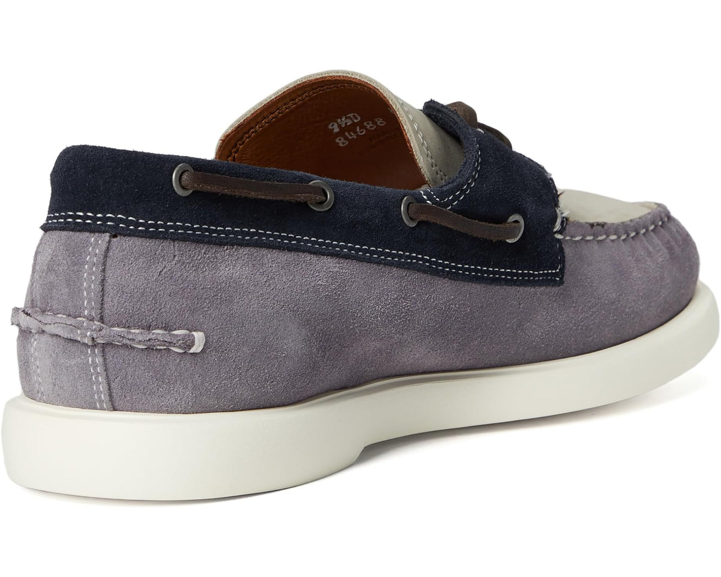 Men's Allen Edmonds Panama Boat Shoes Steel Blue Mix Leather