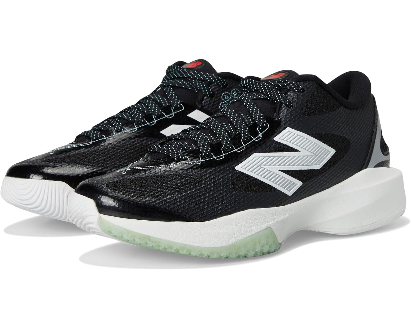 Men's New Balance FreezeLX v5 Box Lacrosse Cleats Black/White