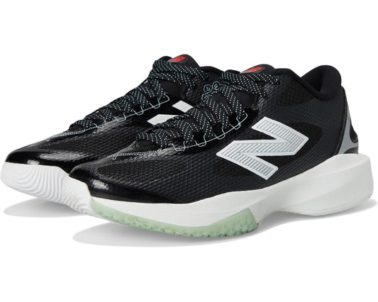 Men's New Balance FreezeLX v5 Box Lacrosse Cleats Black/White