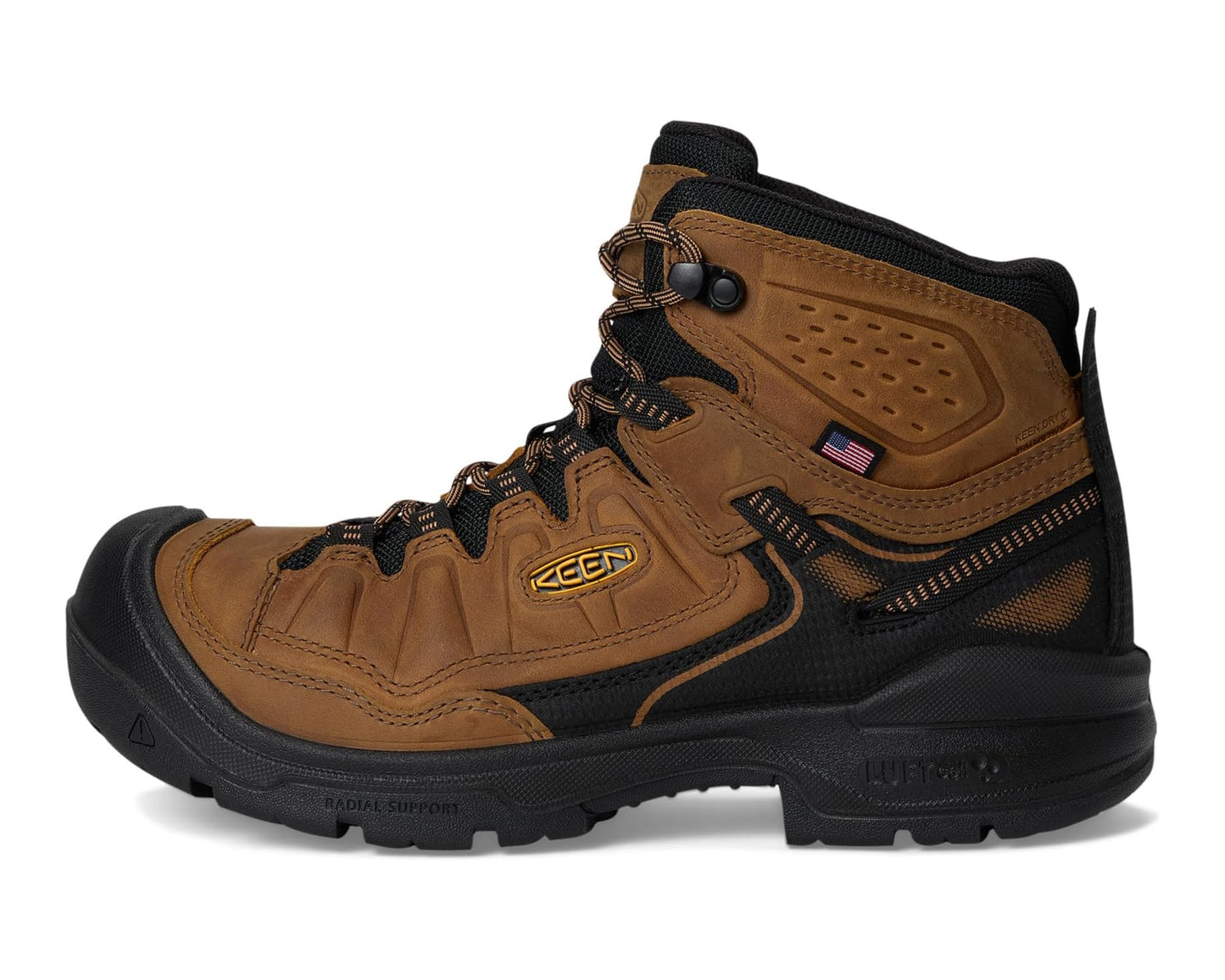Men's KEEN Utility Targhee IV Waterproof Work Boot (Carbon Toe) Belgian/Black