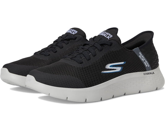 Men's SKECHERS Performance Go Walk Flex - Hands Up Hands Free Slip-Ins Black/Grey