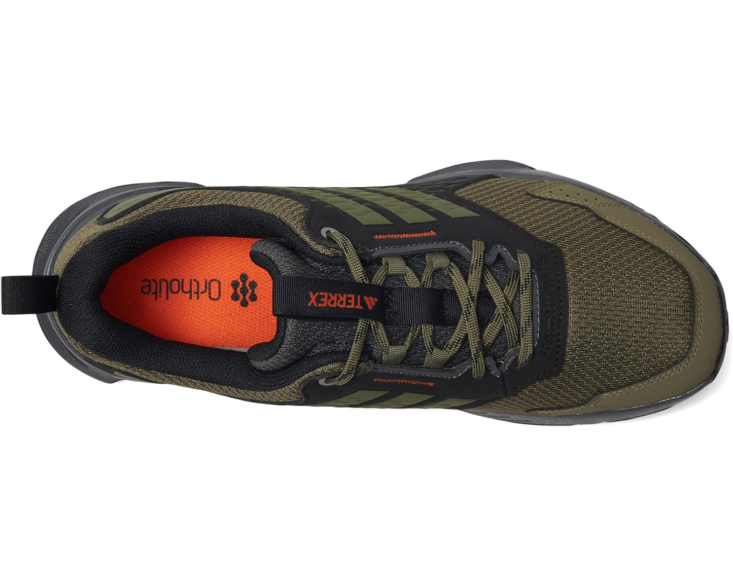 Men's adidas Outdoor Terrex Tracefinder 2 Trail Running Shoes Olive Strata/Olive Strata/Semi Impact Orange