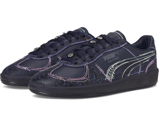 Men's PUMA Palermo Squid Game Shoes Navy/Bright Melon