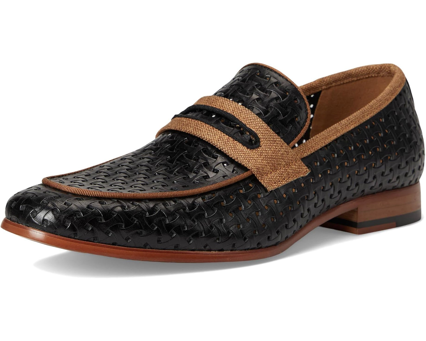 Men's Stacy Adams Winstead Saddle Slip-On Black