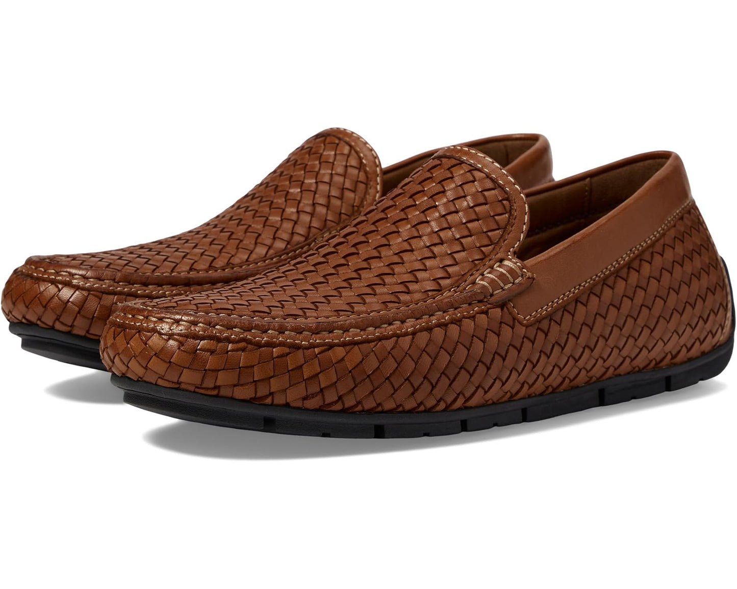 Men's Johnston & Murphy Collection Baldwin Woven Venetian Driver Tan