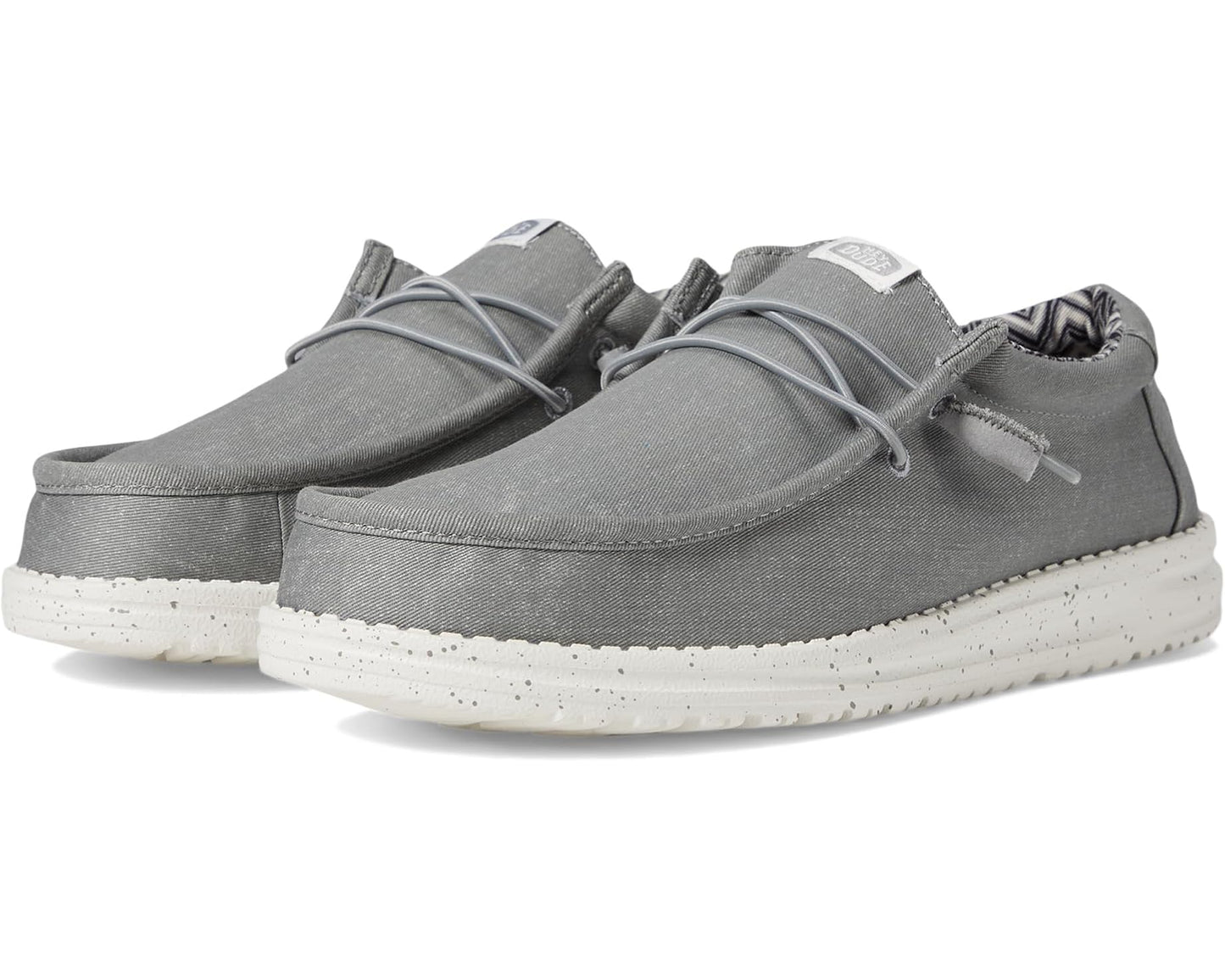 Men's Hey Dude Wally Canvas Light Grey