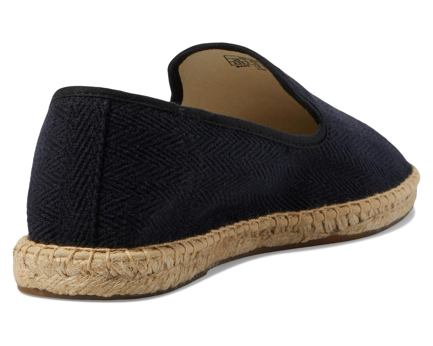 Men's Soludos Smoking Slipper Espadrille Tonal Black