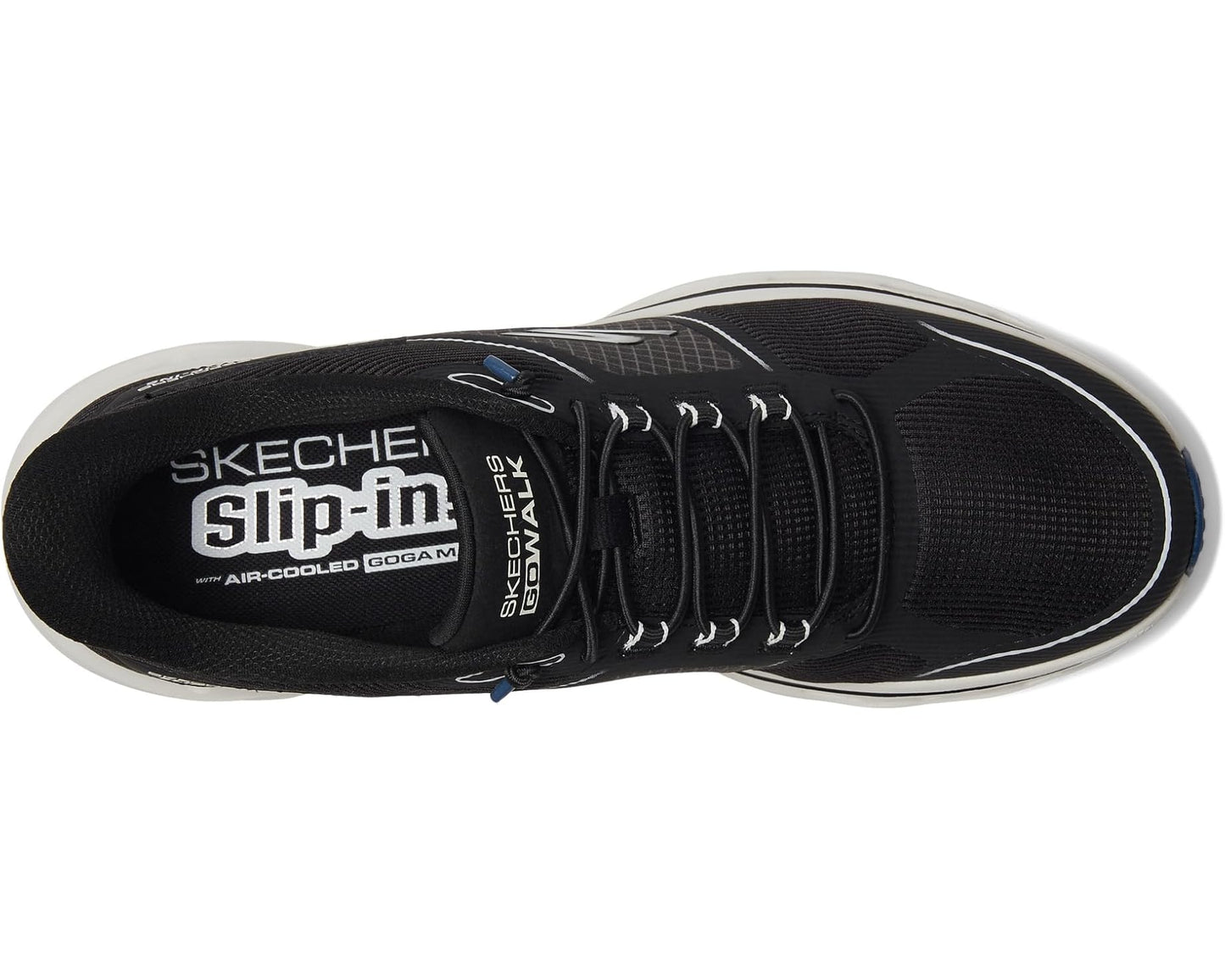 Men's SKECHERS Performance Hands Free Slip-ins Go Walk Glide-Step 2.0 - Zalor Sneaker Black/White