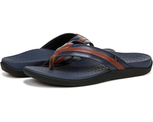 Men's VIONIC Mtide II Navy Brown Sm Leather