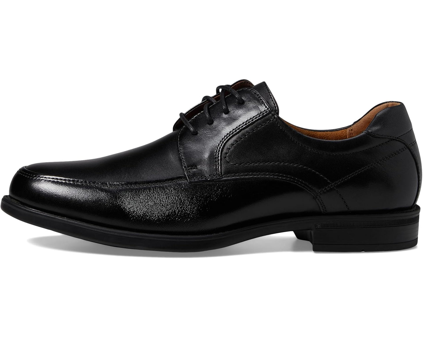 Men's Florsheim Midtown Moc Toe Oxford Black Smooth