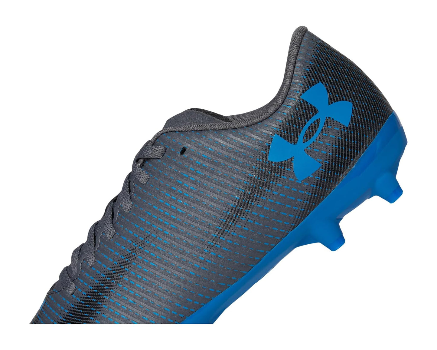 Unisex Under Armour Shadow Select 2 Soccer Cleats Castlerock/Black/Blue Atlantis