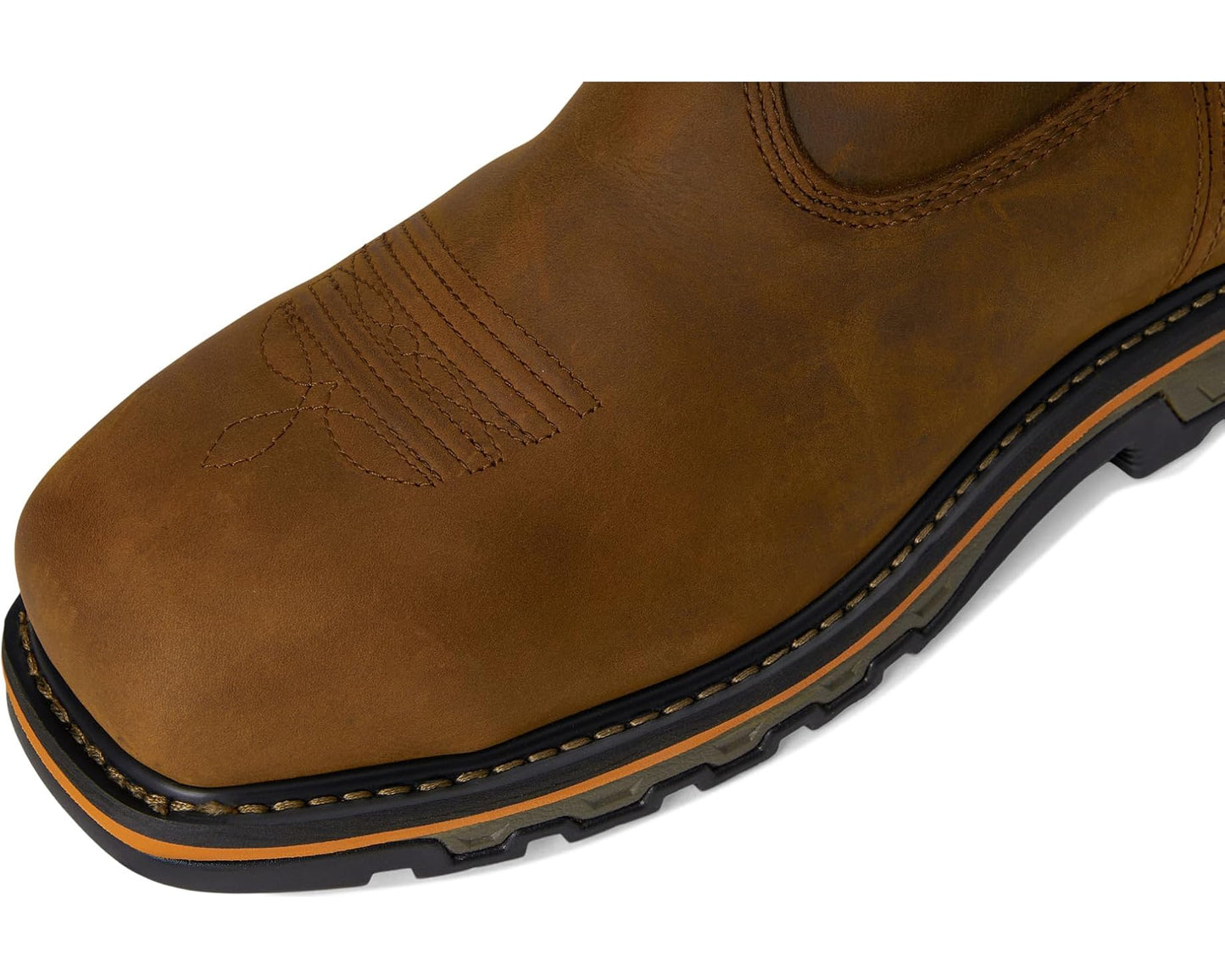 Men's Timberland PRO True Grit BOA Pull-On Composite Safety Toe Waterproof Earth Bandit Brown