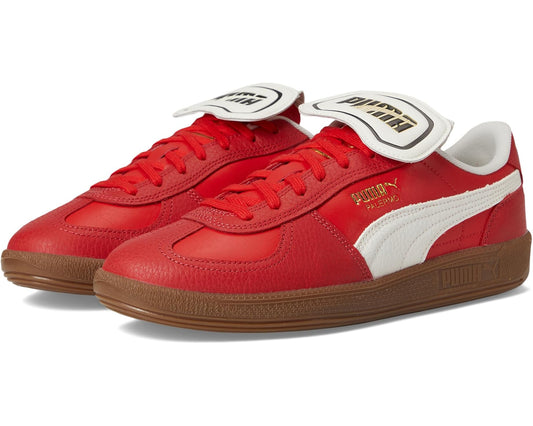 Men's PUMA Palermo Premium Shoes For All Time Red/Warm White