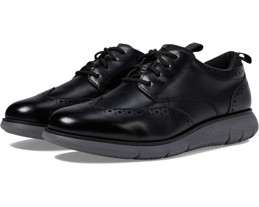 Men's Nunn Bush Stance Wing Tip Oxford Black