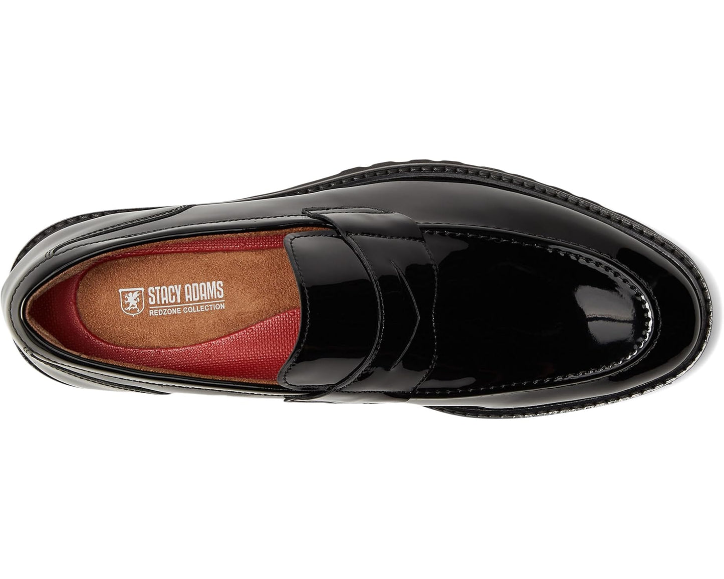 Men's Stacy Adams Hazelton Penny Slip-On Black Patent
