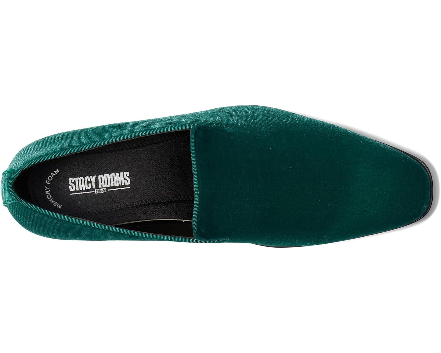 Men's Stacy Adams Savian Velour Slip-On Emerald