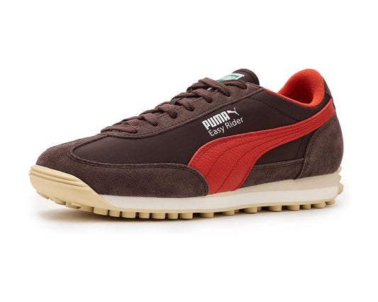 Men's PUMA Easy Rider Vintage Shoes Chocolate Brown/Candy Apple