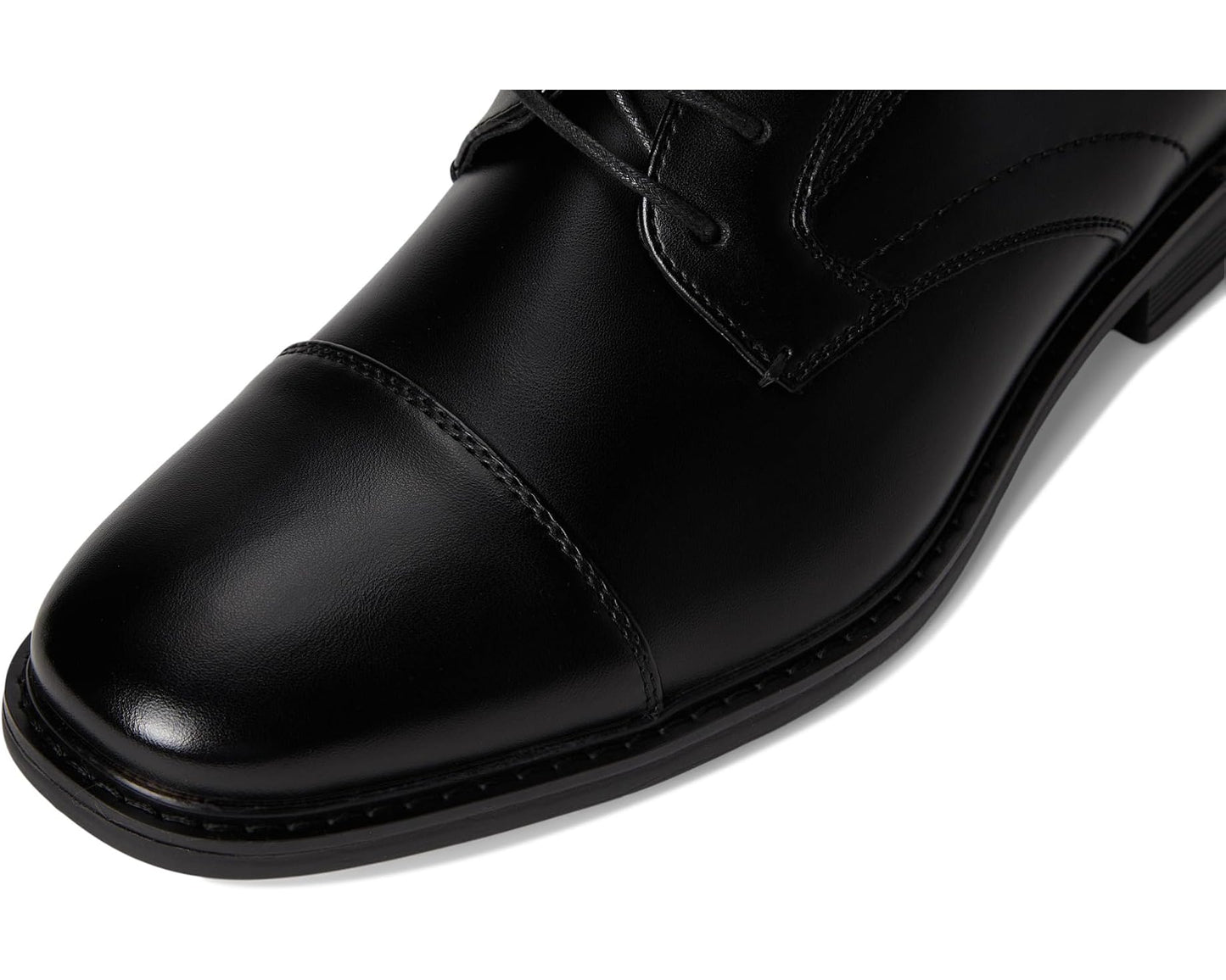 Men's Nunn Bush Jarvis Cap Toe Oxford Dress Casual Business Formal Lace Up Black