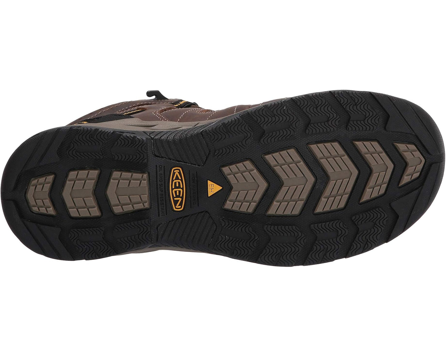 Men's KEEN Utility Flint II Mid Steel Toe Cascade Brown/Golden Rod