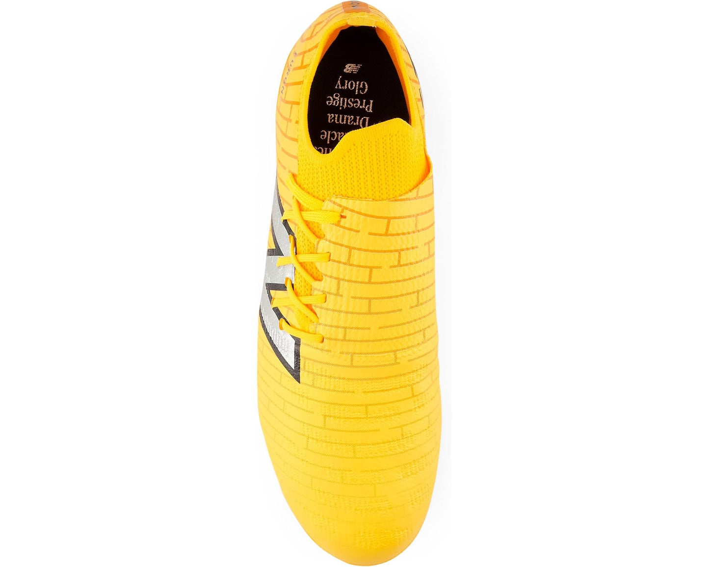 Unisex New Balance FURON DESTROY FG V7+ Soccer Cleats Sun Glow/Silver Metallic