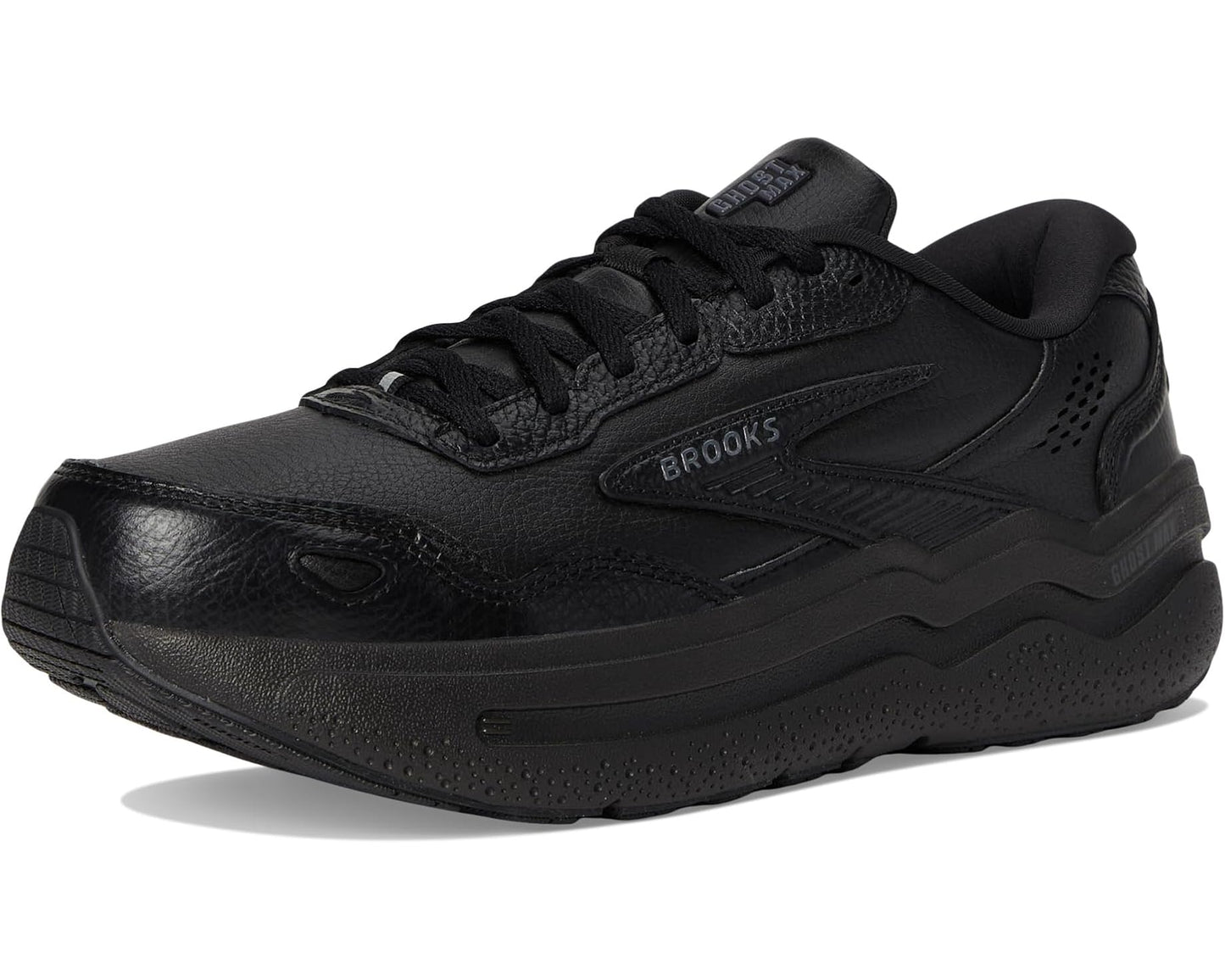 Men's Brooks Ghost Max Leather Black/Black