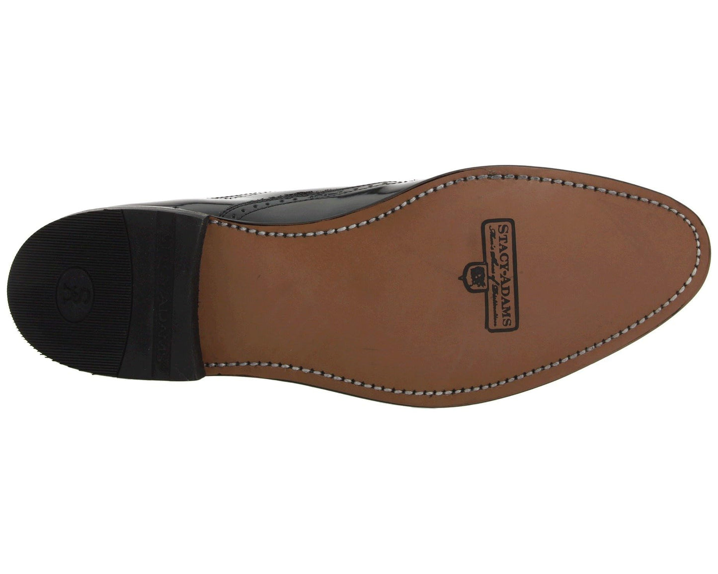 Men's Stacy Adams Dayton - Wingtip Black w/ White