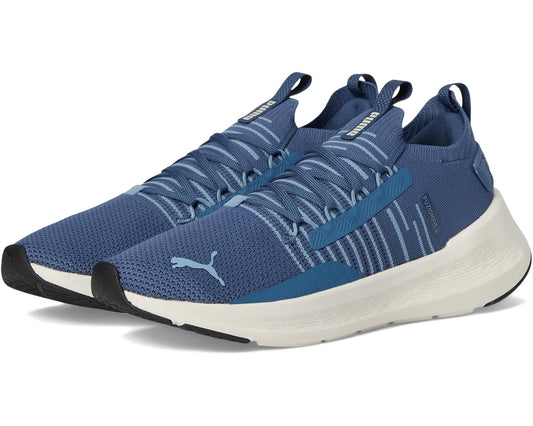 Men's PUMA Softride Symmetry Fuzion Running Shoes Dark Indigo/Cool Blue/Alpine Snow