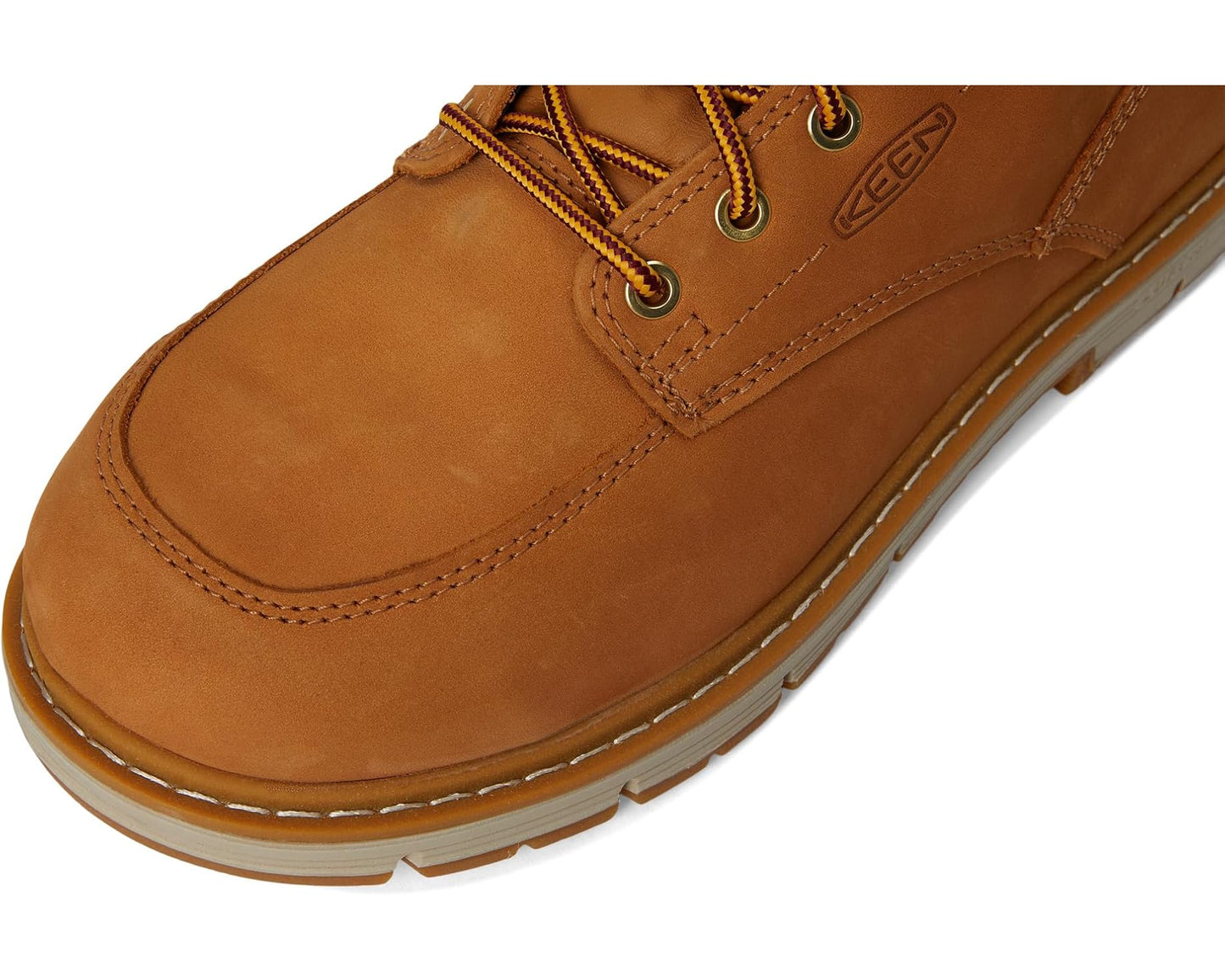 Men's KEEN Utility San Jose 6” Alloy Toe Waterproof 90 Degree Heel Bistre/Gum