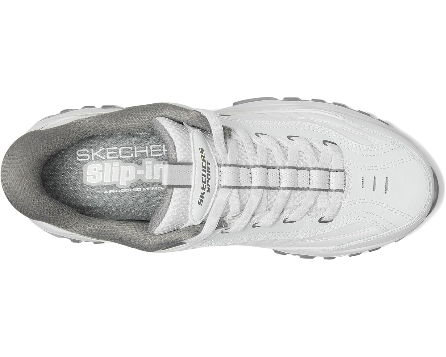 Men's SKECHERS Afterburn E'Lite Grill Corporal Hands Free Slip-In White/Gray