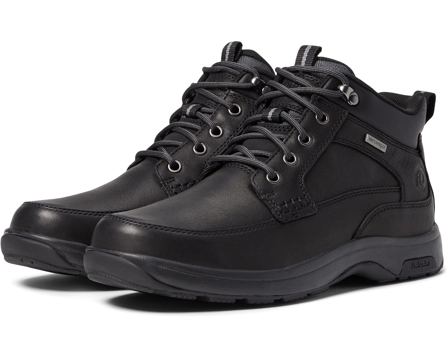 Men's Dunham 8000 Mid Boots Black Leather