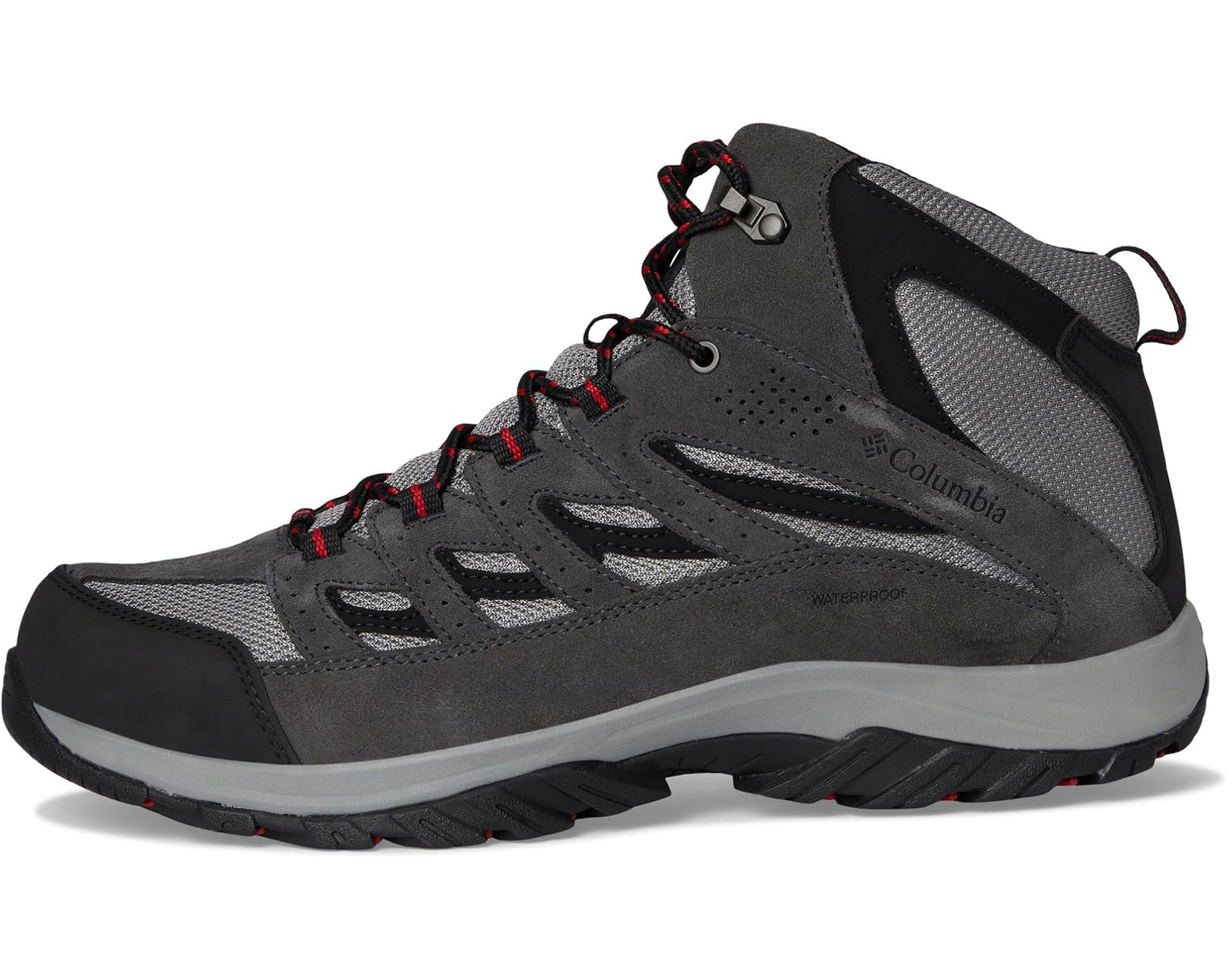 Men's Columbia Crestwood Mid Waterproof Dark Grey/Mountain Red