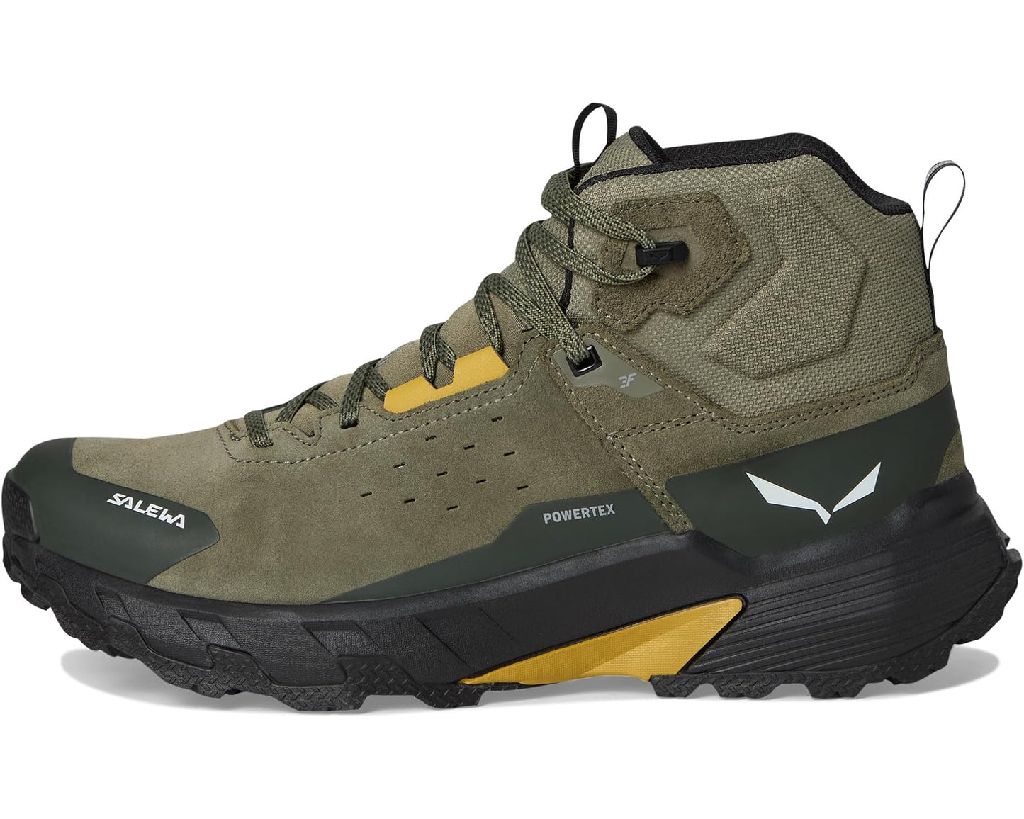 Men's SALEWA Pedroc 2 Leather Mid Ptx Faded Green/Dark Olive
