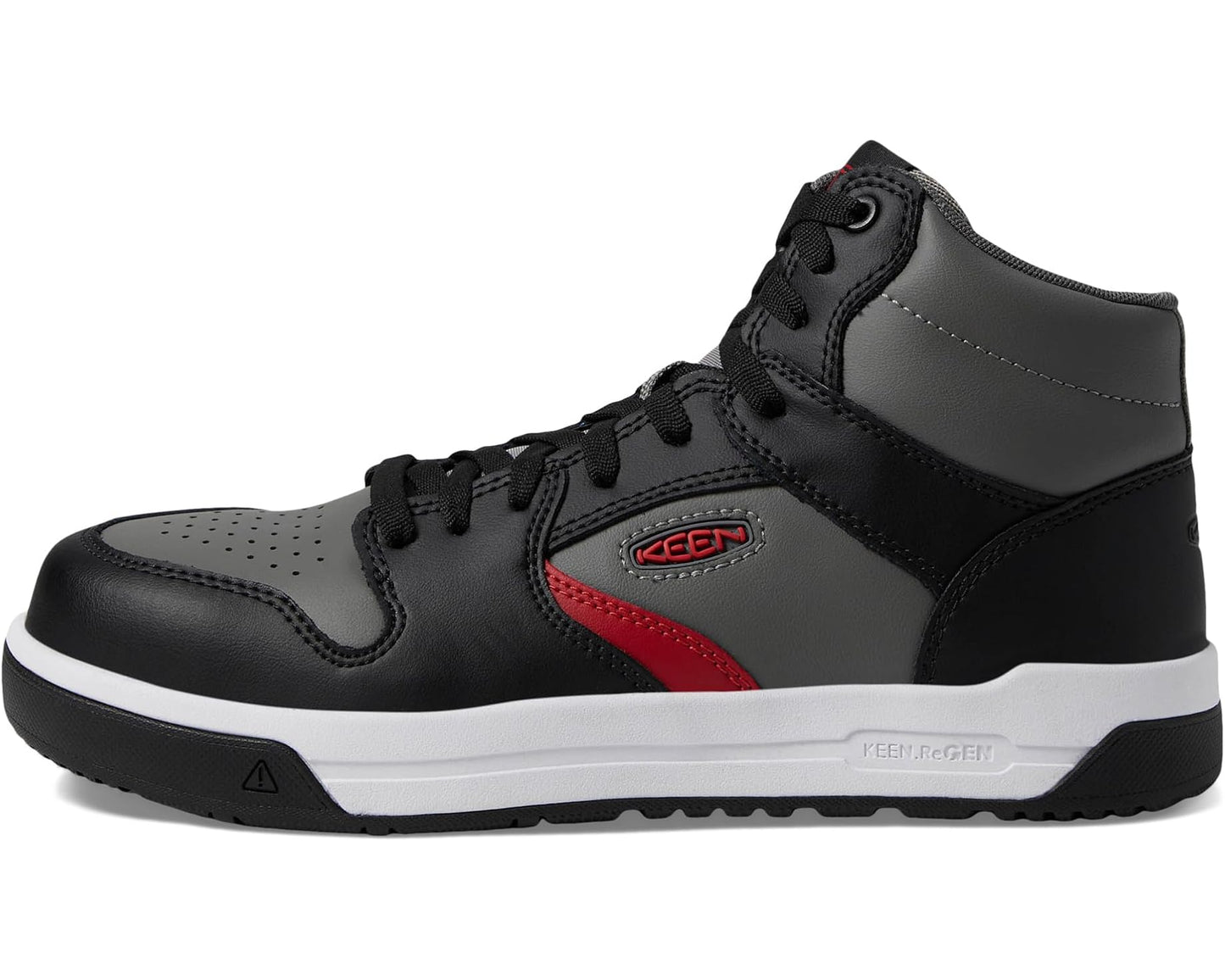 Men's KEEN Utility Overton Mid (Comp Toe) Steel Grey/Black