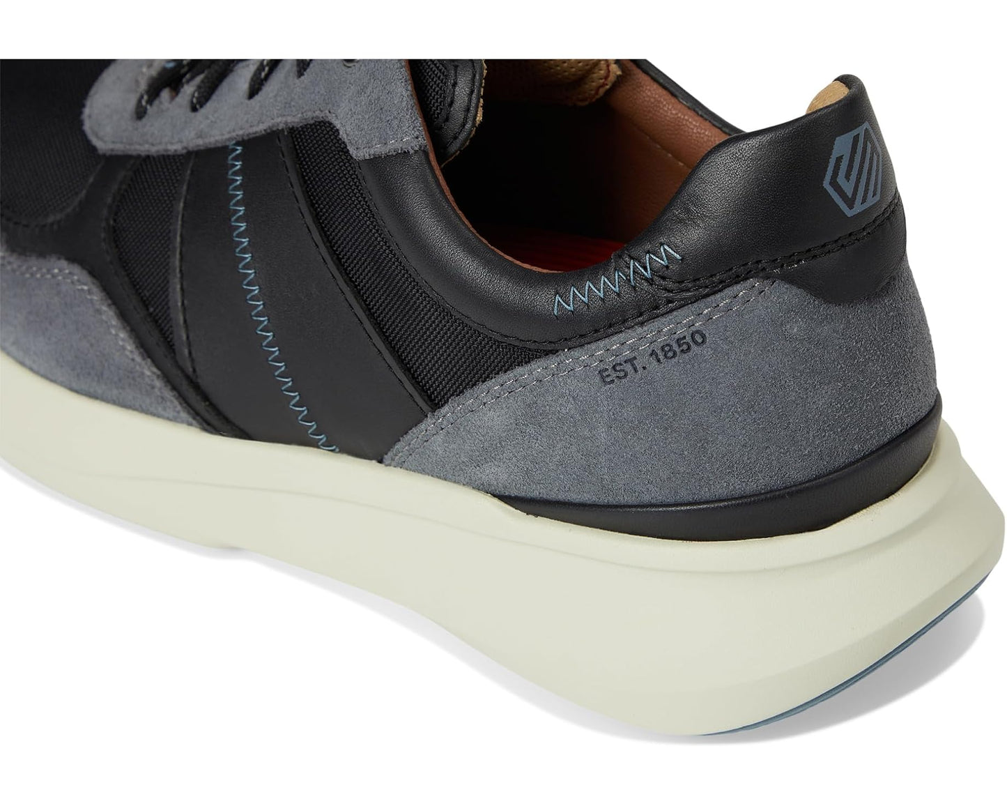 Men's Johnston & Murphy Xc Declan Jogger Gray Waterproof Suede/Black Waterproof Full Grain
