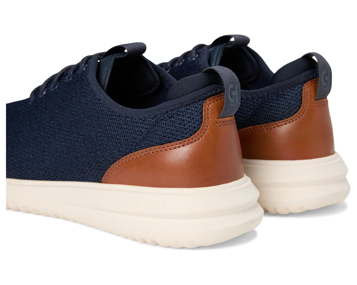 Men's Cole Haan Grand+ Knit Oxfords Navy Blazer/British Tan