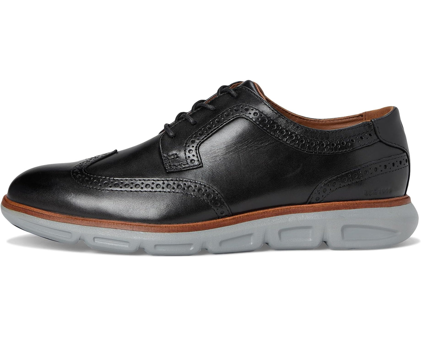 Men's Johnston & Murphy Larkin Wingtip Black Italian Calfskin